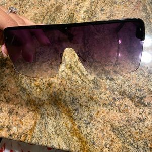black/purple gradient big bold glasses